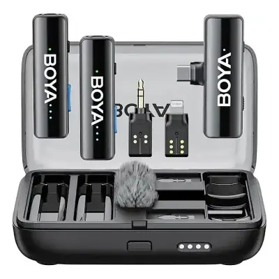 BOYA BOYALINK 2 Wireless Lavalier Microphone for iPhone Camera...